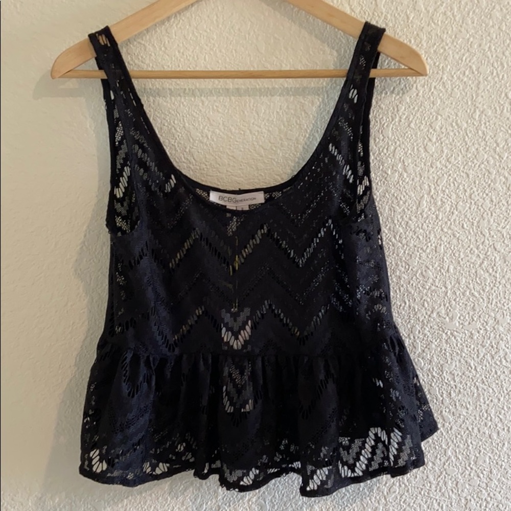 NWT | BCBGeneration | Women’s cropped lace top